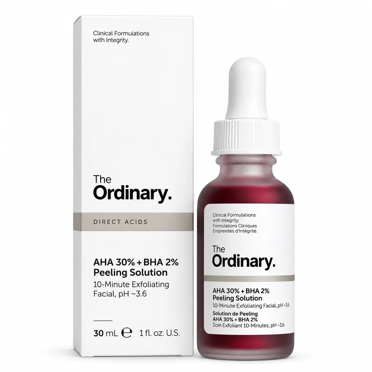 The Ordinary AHA 30% + BHA 2% Peeling Solution
