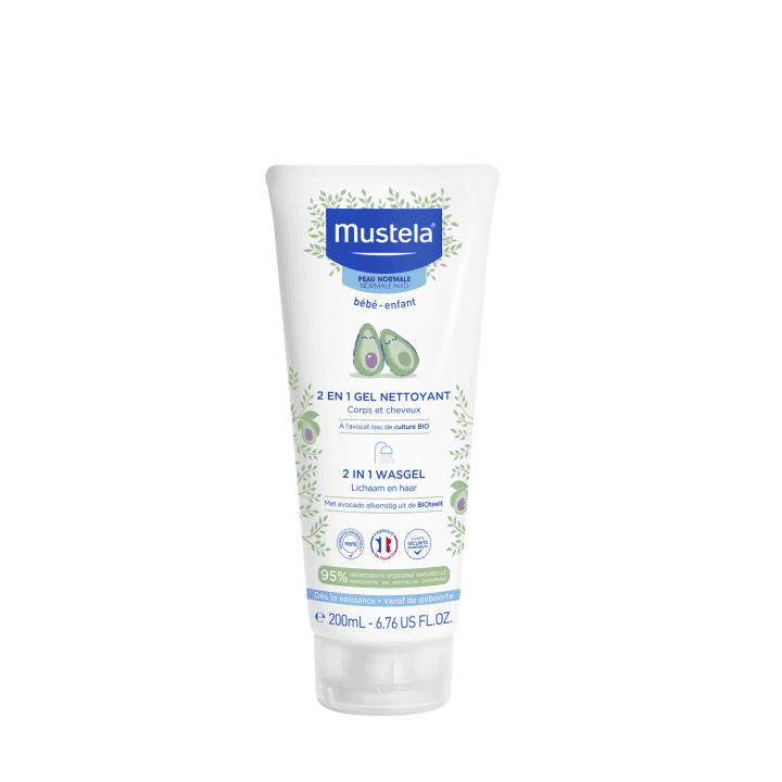 Mustela 2EN1 Gel nettoyant corps et cheveux à l’avocat bébé